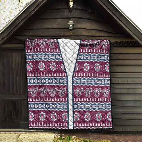 Sea Eagles Rugby Christmas Quilt Aboriginal Seamless Cardigan Inspired