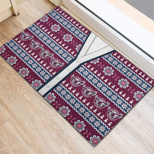 Sea Eagles Rugby Christmas Rubber Doormat Aboriginal Seamless Cardigan Inspired