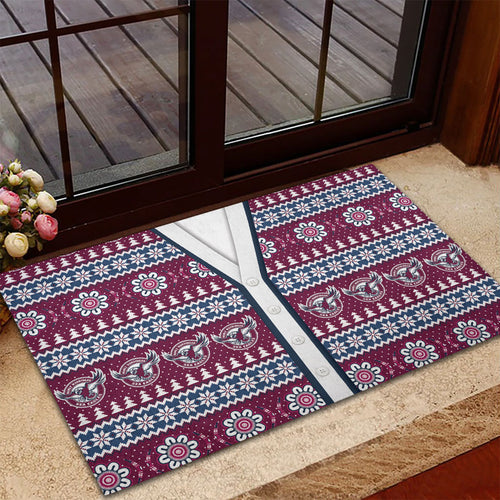 Sea Eagles Rugby Christmas Rubber Doormat Aboriginal Seamless Cardigan Inspired