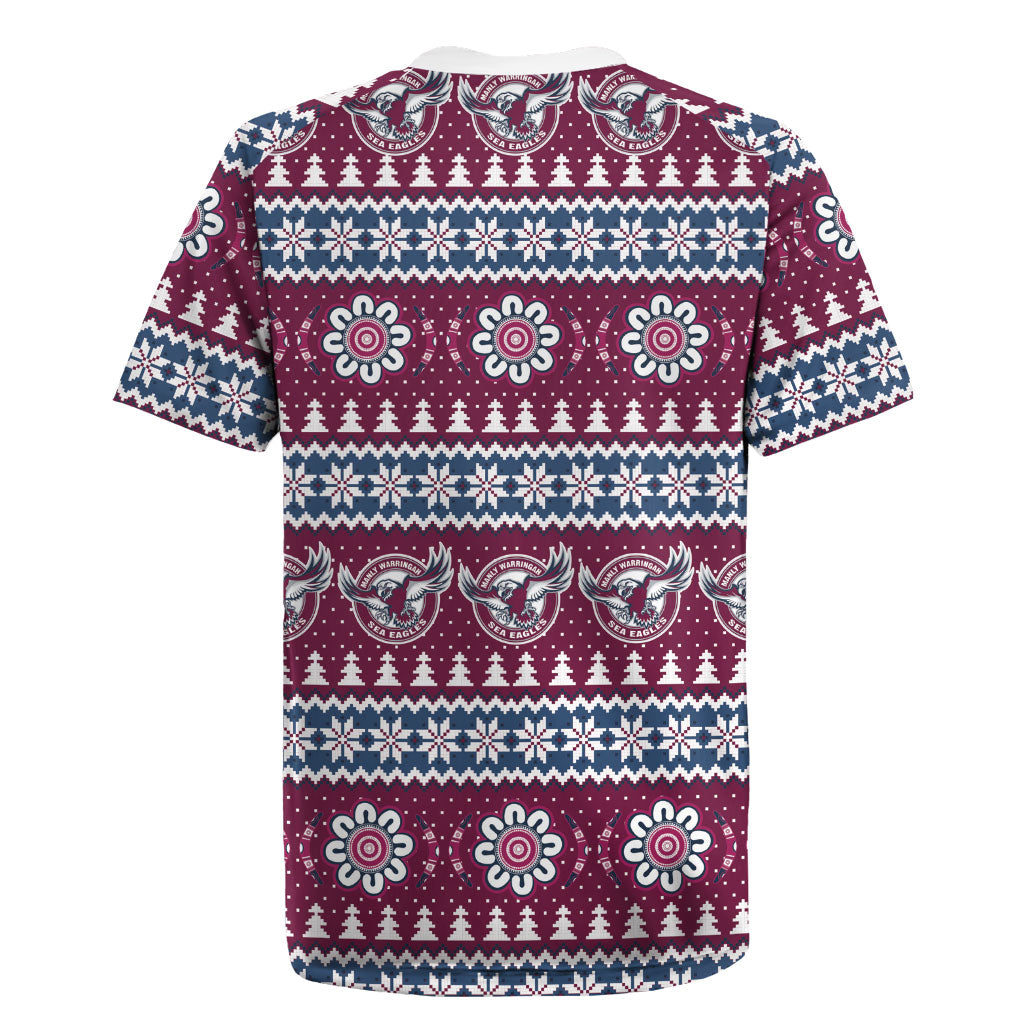 Sea Eagles Rugby Christmas Rugby Jersey Aboriginal Seamless Cardigan Inspired