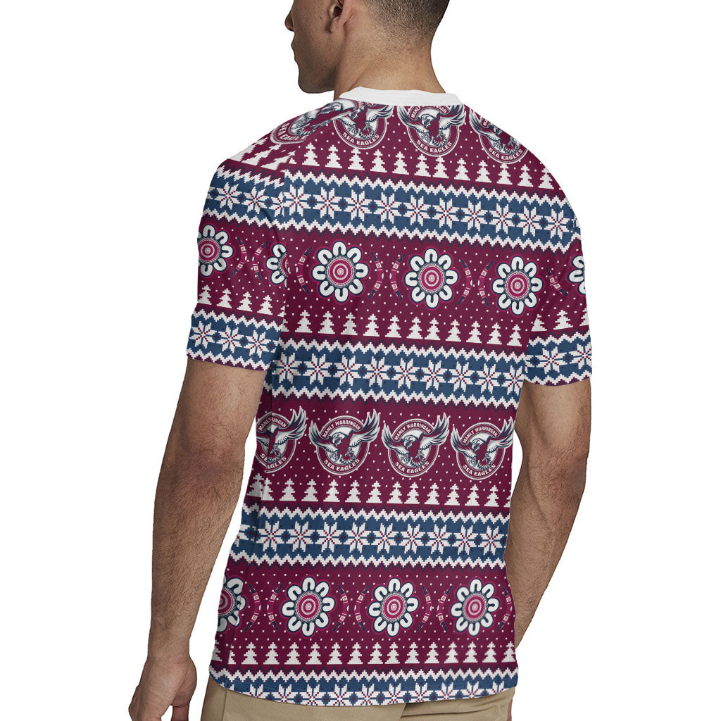 Sea Eagles Rugby Christmas Rugby Jersey Aboriginal Seamless Cardigan Inspired