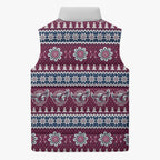 Sea Eagles Rugby Christmas Sleeveless Puffer Jacket Aboriginal Seamless Cardigan Inspired