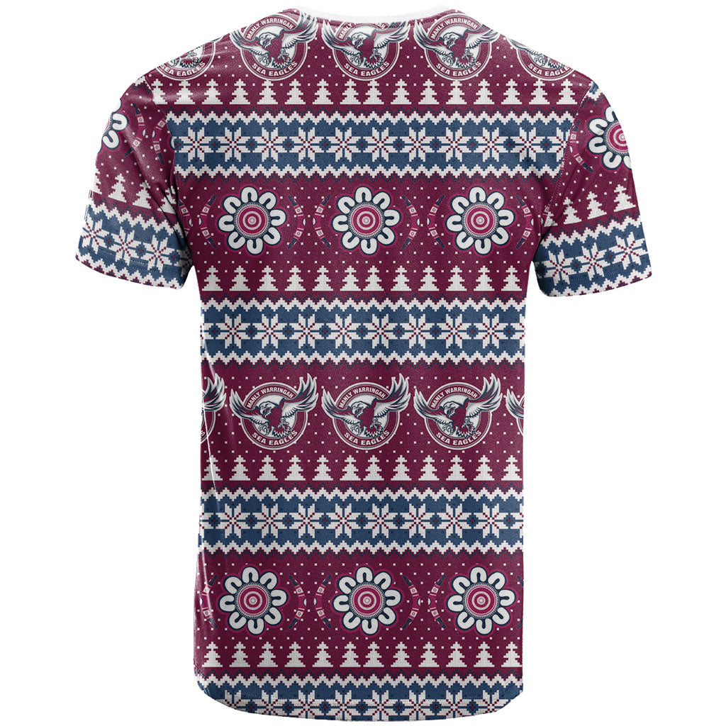 Sea Eagles Rugby Christmas T Shirt Aboriginal Seamless Cardigan Inspired