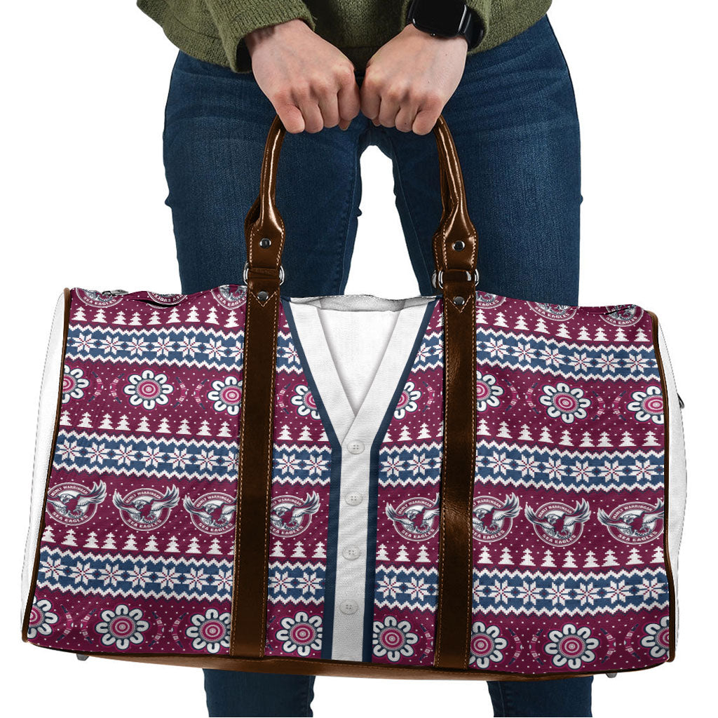 Sea Eagles Rugby Christmas Travel Bag Aboriginal Seamless Cardigan Inspired