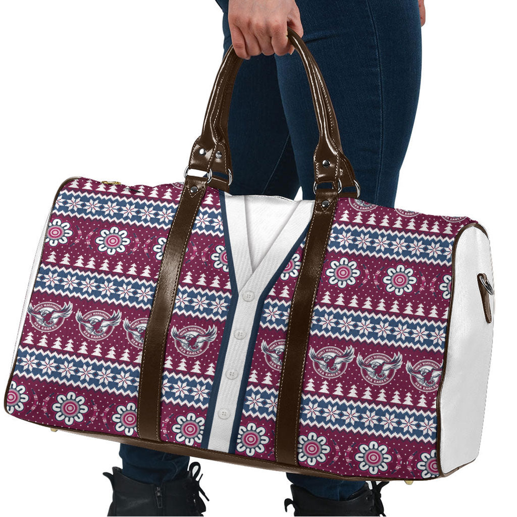 Sea Eagles Rugby Christmas Travel Bag Aboriginal Seamless Cardigan Inspired