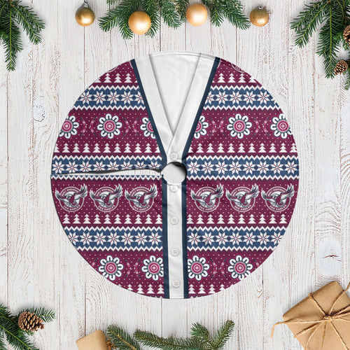 Sea Eagles Rugby Christmas Tree Skirt Aboriginal Seamless Cardigan Inspired