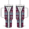 Sea Eagles Rugby Christmas Tumbler With Handle Aboriginal Seamless Cardigan Inspired