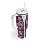 Sea Eagles Rugby Christmas Tumbler With Handle Aboriginal Seamless Cardigan Inspired