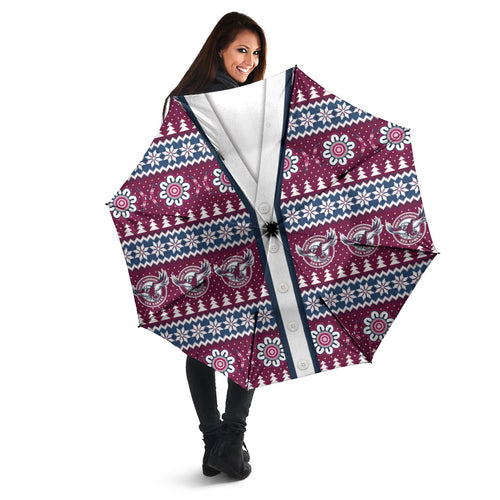 Sea Eagles Rugby Christmas Umbrella Aboriginal Seamless Cardigan Inspired