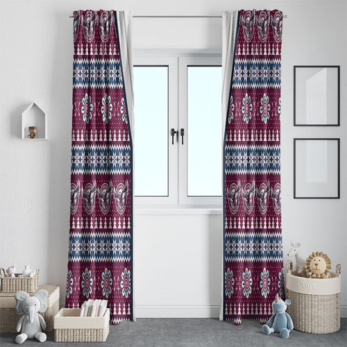 Sea Eagles Rugby Christmas Window Curtain Aboriginal Seamless Cardigan Inspired