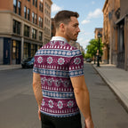 Sea Eagles Rugby Christmas Zipper Polo Shirt Aboriginal Seamless Cardigan Inspired