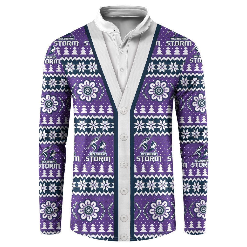 Storm Rugby Christmas Button Sweatshirt Aboriginal Seamless Cardigan Inspired