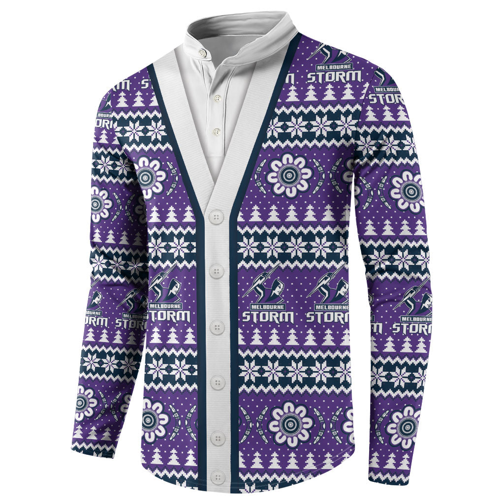 Storm Rugby Christmas Button Sweatshirt Aboriginal Seamless Cardigan Inspired