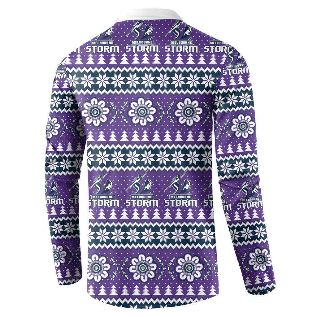 Storm Rugby Christmas Button Sweatshirt Aboriginal Seamless Cardigan Inspired