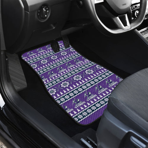 Storm Rugby Christmas Car Mats Aboriginal Seamless Cardigan Inspired