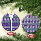 Storm Rugby Christmas Ceramic Ornament Aboriginal Seamless Cardigan Inspired