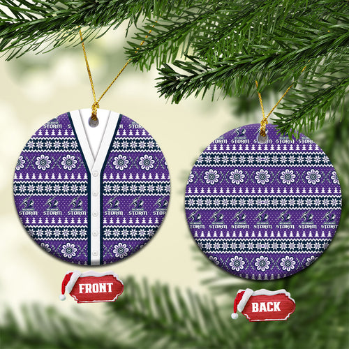 Storm Rugby Christmas Ceramic Ornament Aboriginal Seamless Cardigan Inspired