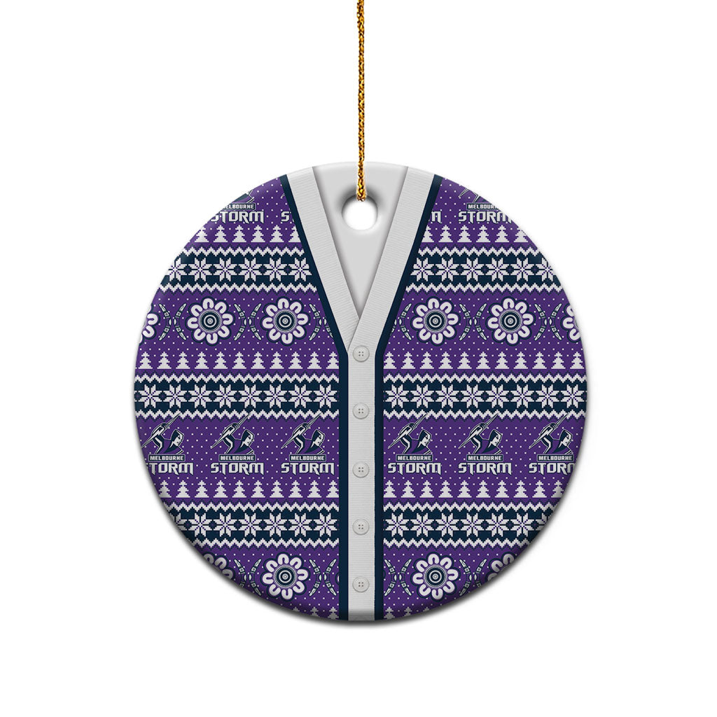 Storm Rugby Christmas Ceramic Ornament Aboriginal Seamless Cardigan Inspired