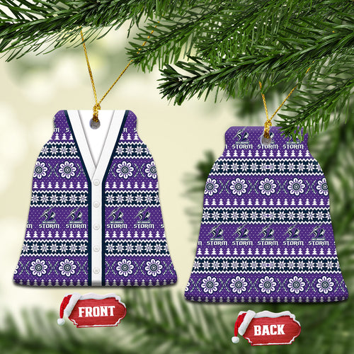 Storm Rugby Christmas Ceramic Ornament Aboriginal Seamless Cardigan Inspired