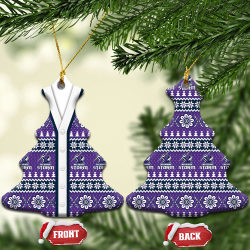 Storm Rugby Christmas Ceramic Ornament Aboriginal Seamless Cardigan Inspired