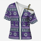 Storm Rugby Christmas Cross Shoulder Shirt Aboriginal Seamless Cardigan Inspired