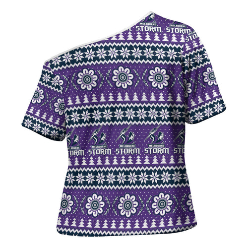 Storm Rugby Christmas Cross Shoulder Shirt Aboriginal Seamless Cardigan Inspired