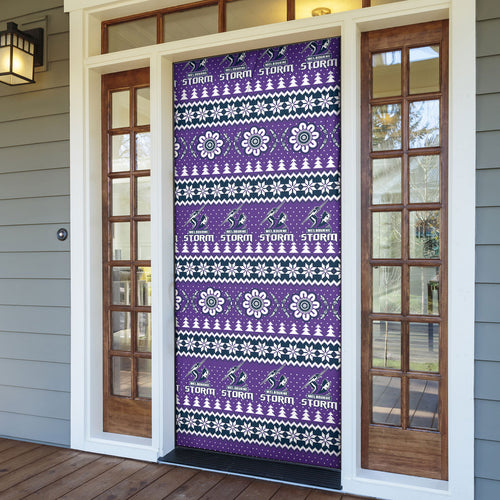 Storm Rugby Christmas Door Cover Aboriginal Seamless Cardigan Inspired