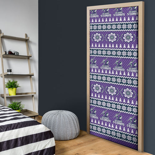 Storm Rugby Christmas Door Cover Aboriginal Seamless Cardigan Inspired