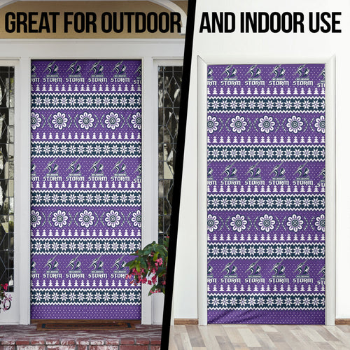 Storm Rugby Christmas Door Cover Aboriginal Seamless Cardigan Inspired