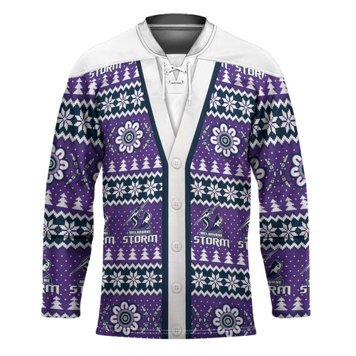 Storm Rugby Christmas Hockey Jersey Aboriginal Seamless Cardigan Inspired