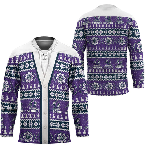 Storm Rugby Christmas Hockey Jersey Aboriginal Seamless Cardigan Inspired