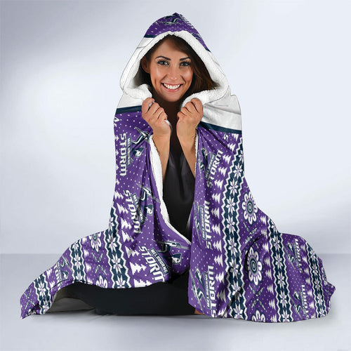 Storm Rugby Christmas Hooded Blanket Aboriginal Seamless Cardigan Inspired