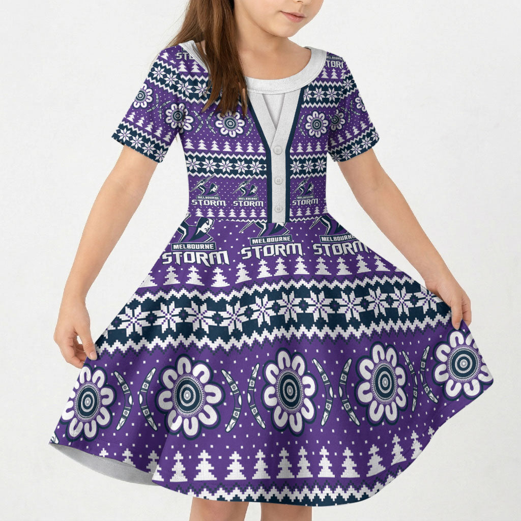 Storm Rugby Christmas Kid Short Sleeve Dress Aboriginal Seamless Cardigan Inspired