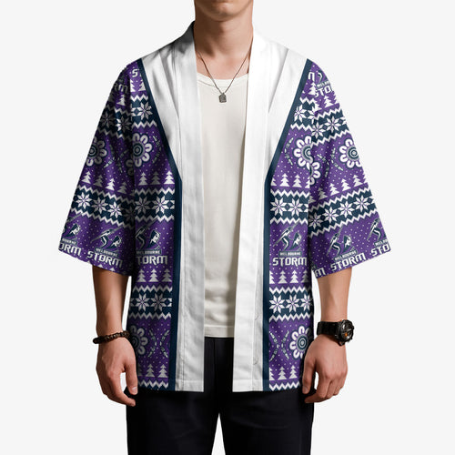 Storm Rugby Christmas Kimono Aboriginal Seamless Cardigan Inspired