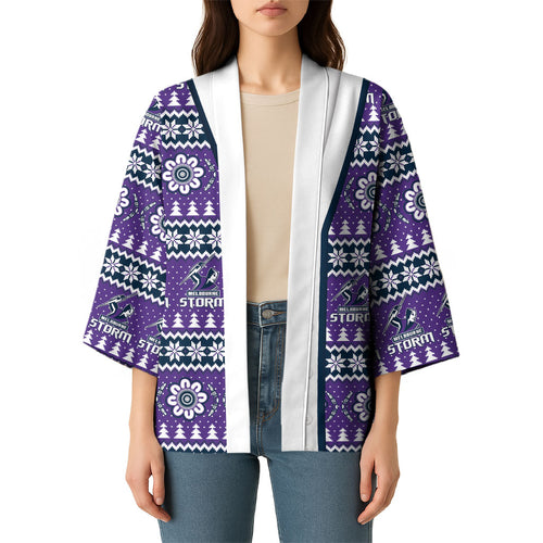 Storm Rugby Christmas Kimono Aboriginal Seamless Cardigan Inspired