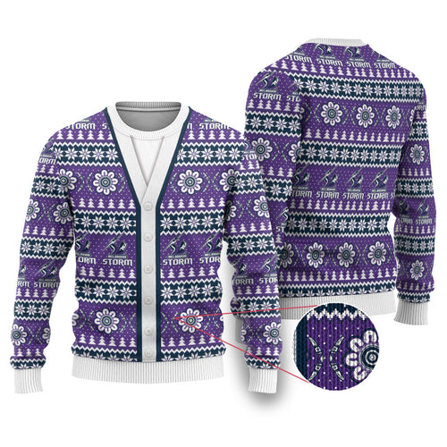 Storm Rugby Christmas Ugly Christmas Sweater Aboriginal Seamless Cardigan Inspired