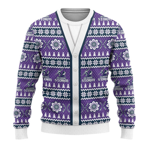 Storm Rugby Christmas Ugly Christmas Sweater Aboriginal Seamless Cardigan Inspired