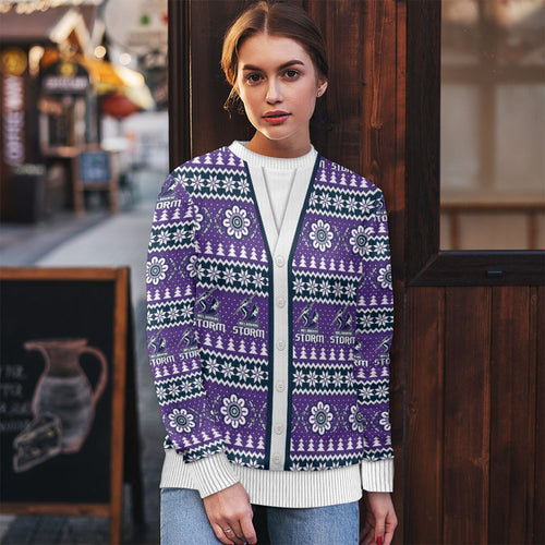 Storm Rugby Christmas Ugly Christmas Sweater Aboriginal Seamless Cardigan Inspired
