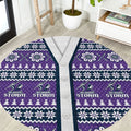 Storm Rugby Christmas Round Carpet Aboriginal Seamless Cardigan Inspired