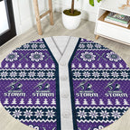 Storm Rugby Christmas Round Carpet Aboriginal Seamless Cardigan Inspired