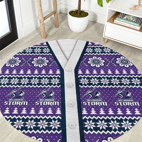 Storm Rugby Christmas Round Carpet Aboriginal Seamless Cardigan Inspired