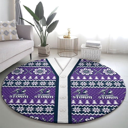 Storm Rugby Christmas Round Carpet Aboriginal Seamless Cardigan Inspired