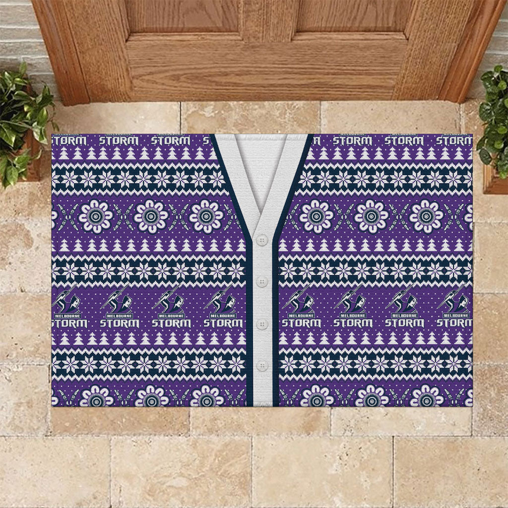 Storm Rugby Christmas Rubber Doormat Aboriginal Seamless Cardigan Inspired