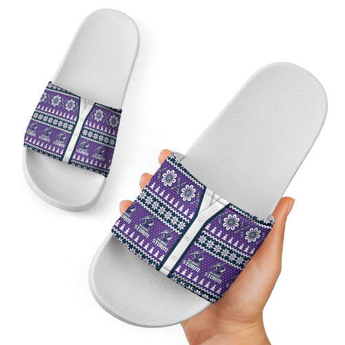 Storm Rugby Christmas Slide Sandals Aboriginal Seamless Cardigan Inspired