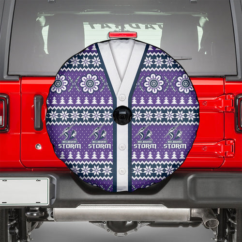 Storm Rugby Christmas Spare Tire Cover Aboriginal Seamless Cardigan Inspired