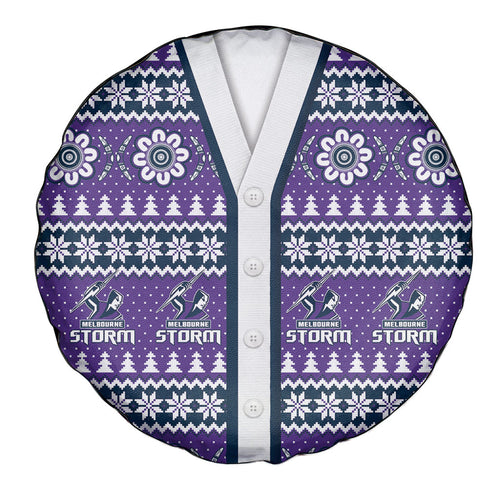 Storm Rugby Christmas Spare Tire Cover Aboriginal Seamless Cardigan Inspired