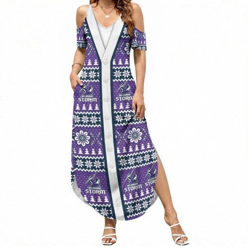 Storm Rugby Christmas Summer Maxi Dress Aboriginal Seamless Cardigan Inspired