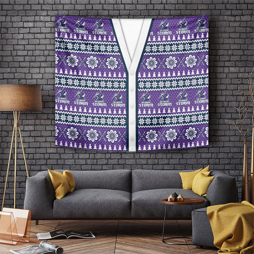 Storm Rugby Christmas Tapestry Aboriginal Seamless Cardigan Inspired