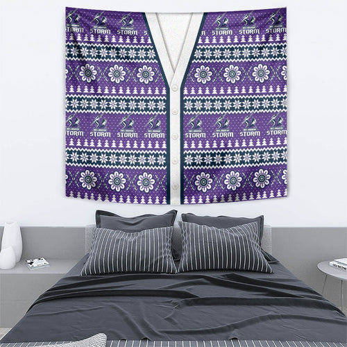 Storm Rugby Christmas Tapestry Aboriginal Seamless Cardigan Inspired