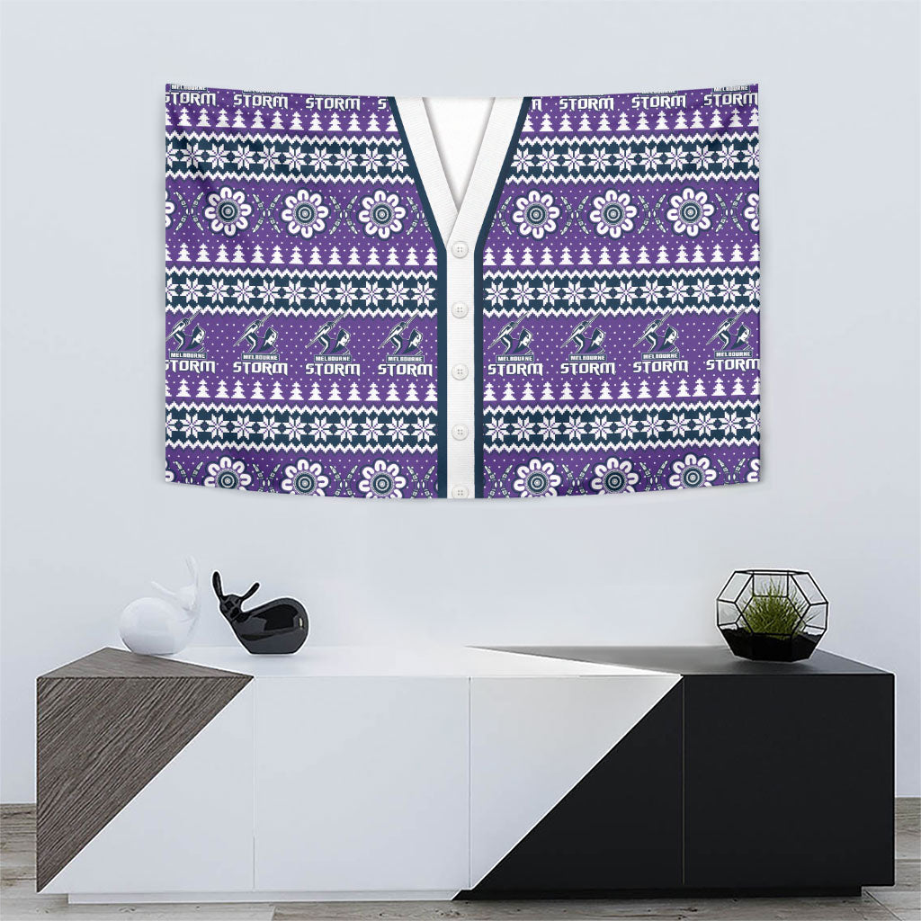 Storm Rugby Christmas Tapestry Aboriginal Seamless Cardigan Inspired